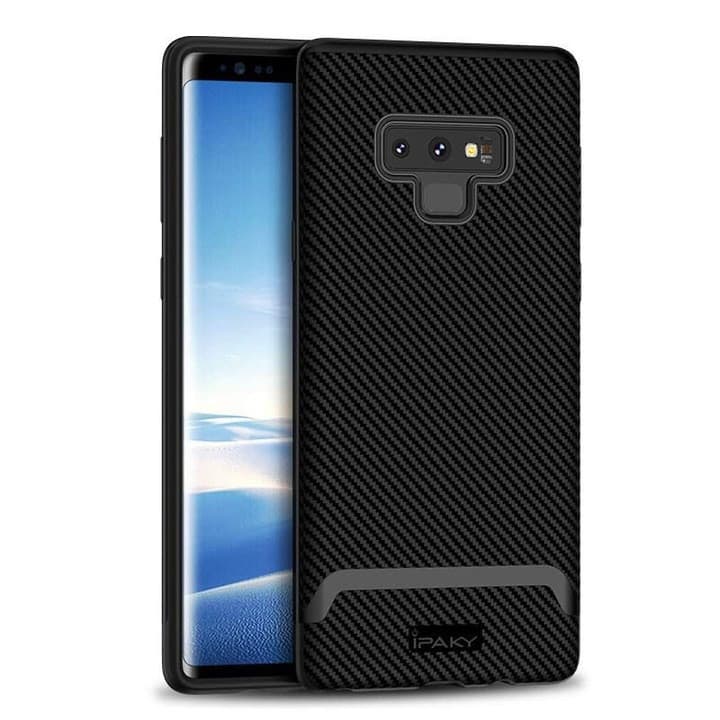 Husa Samsung Galaxy Note 9, IPAKY Bumblebee Neo Hybrid, neagra — principală