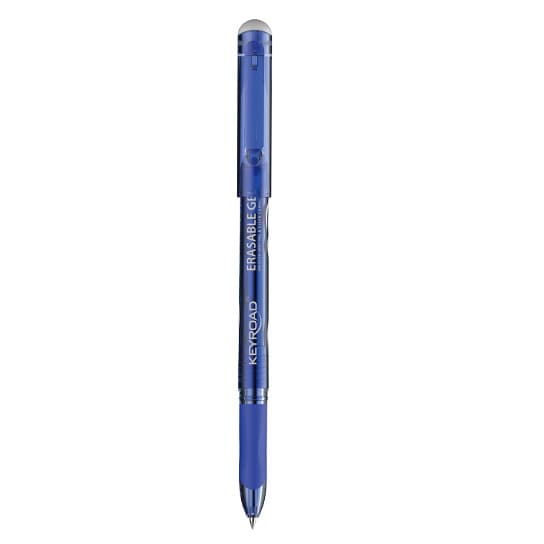 Pix cu gel Keyroad Erasable KR972580, 0.7 mm, mina care se sterge, albastru, grip cauciucat, scris albastru — principală