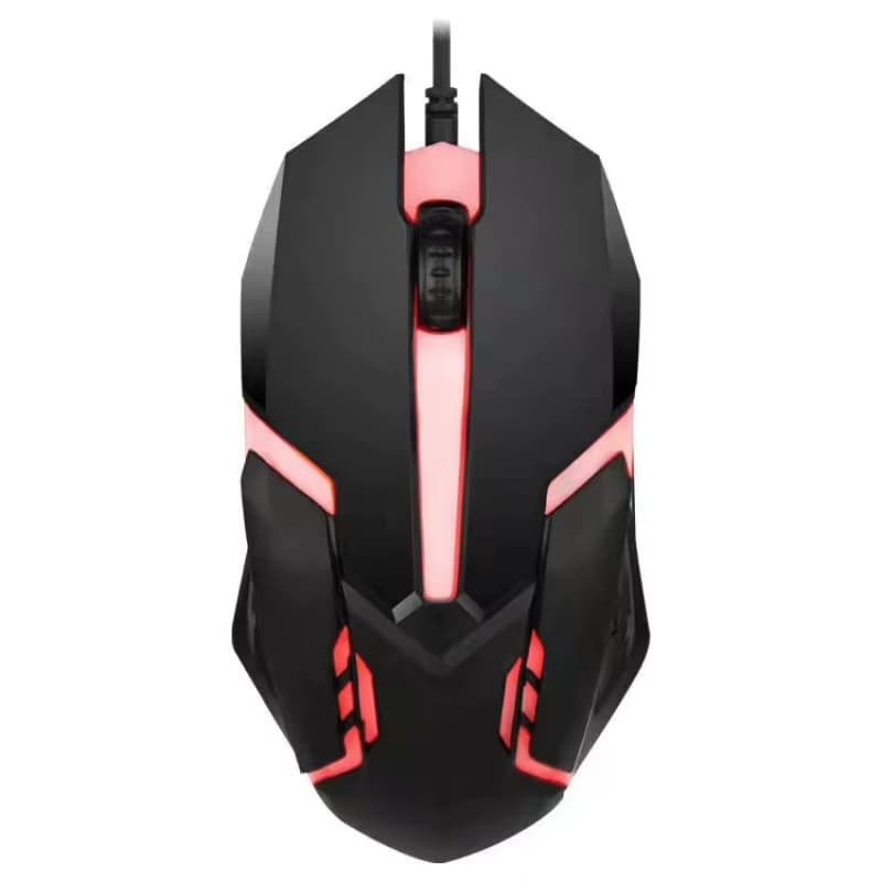 Mouse gaming X1 cu fir USB, 400 / 800 DPI, lumini RGB, cablu 1.5 m, negru — varianta 3