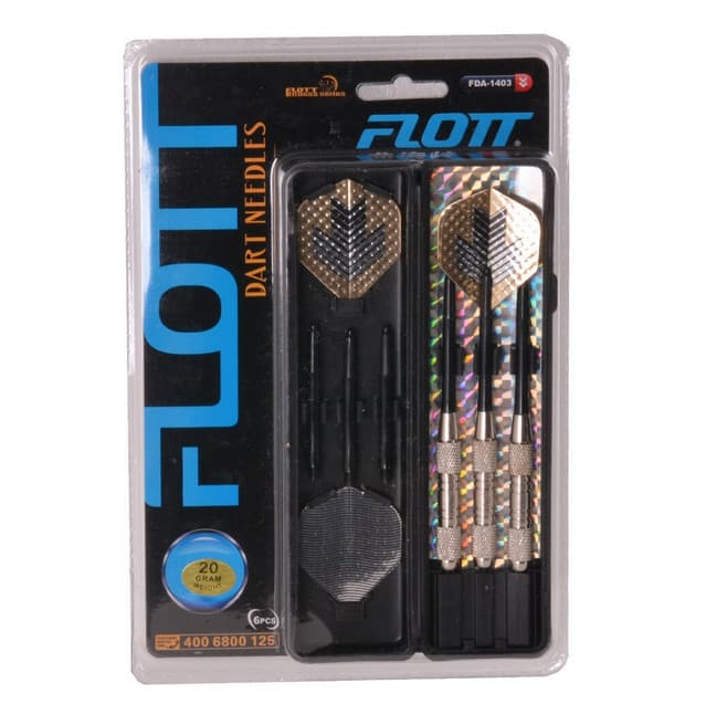 Set 3 sageti darts si 3 tije de rezerva FLOTT FDA1403, cutie inclusa — varianta 2