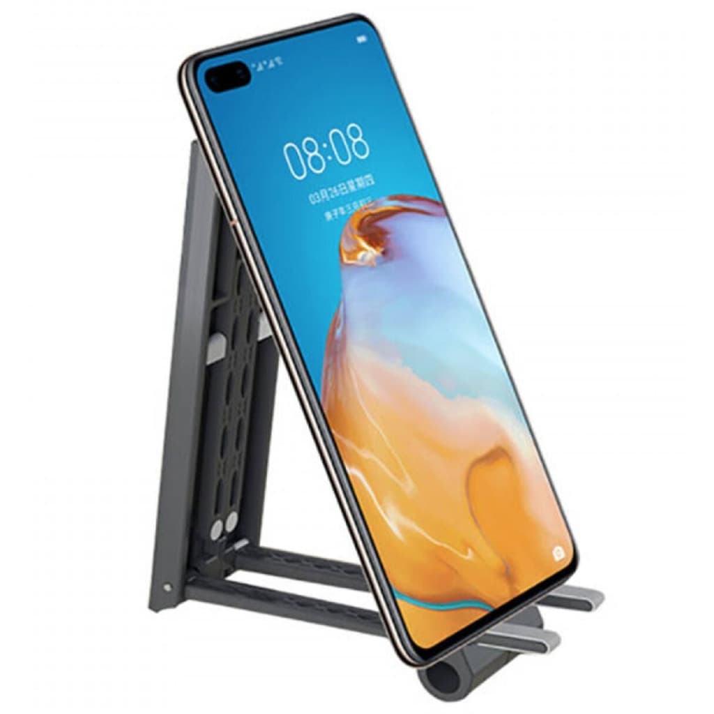 Suport/stand de birou Andowl Q-ZJ009, pentru laptop, tableta, telefon, pliabil, reglabil, negru — varianta 4