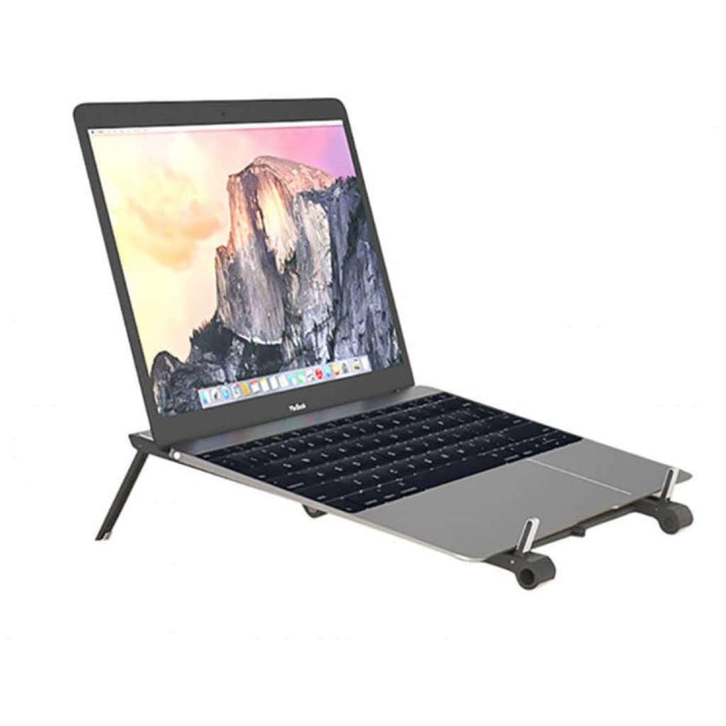 Suport/stand de birou Andowl Q-ZJ009, pentru laptop, tableta, telefon, pliabil, reglabil, negru — varianta 5