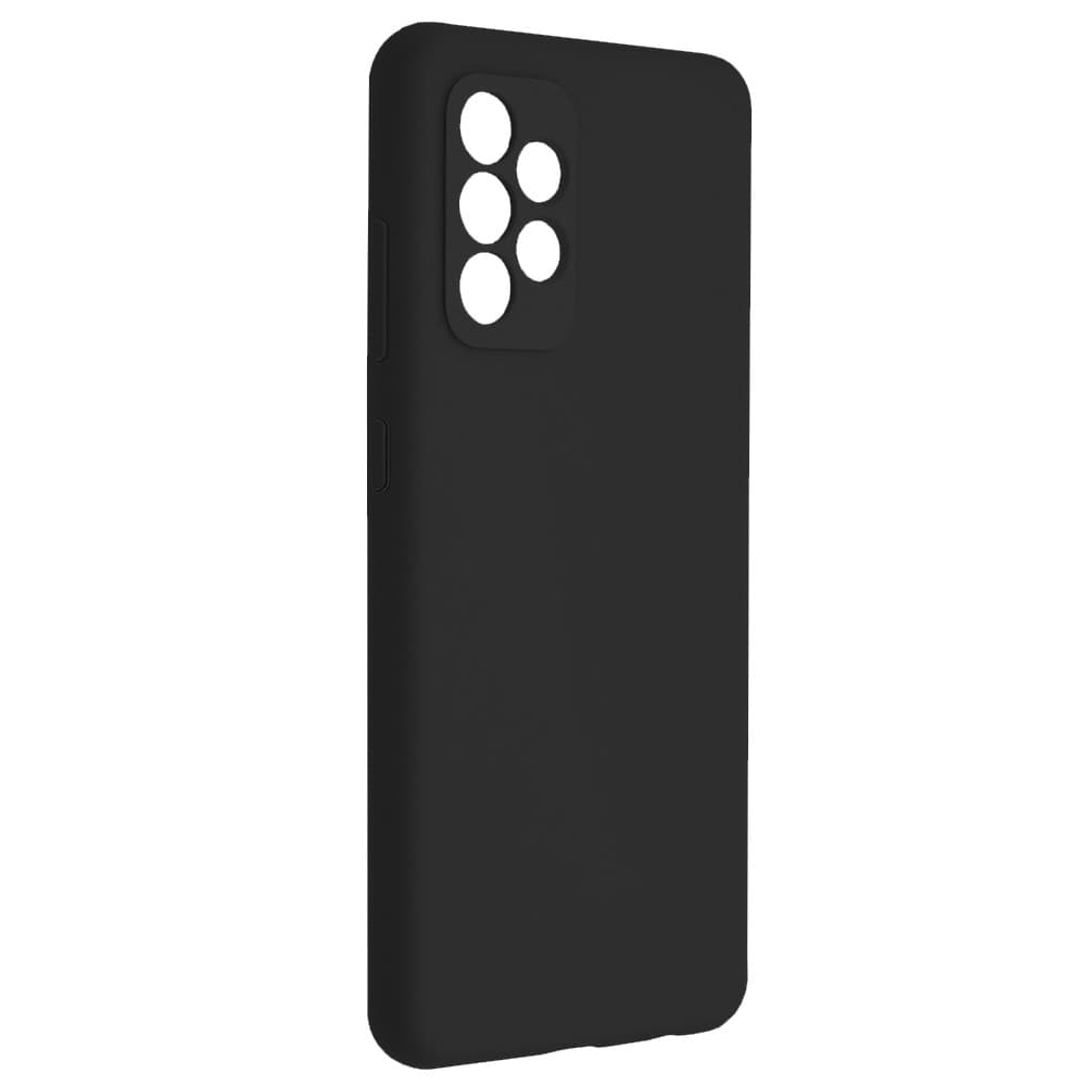 Husa Samsung Galaxy A32 5G, Luxury Silicone, catifea in interior, protectie camere, neagra