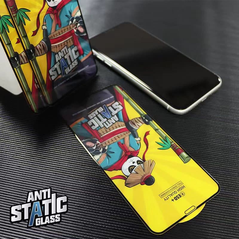 Folie sticla Samsung Galaxy A04e, Kungfu Panda, Antistatic Glass ESD +, margini negre — varianta 3