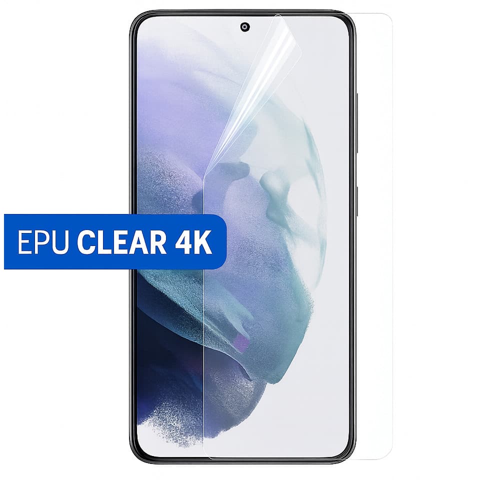 Folie EPU Samsung Galaxy A56, BYRY® Hydrogel, Clear 4K, ultra subtire, regenerabila — principală