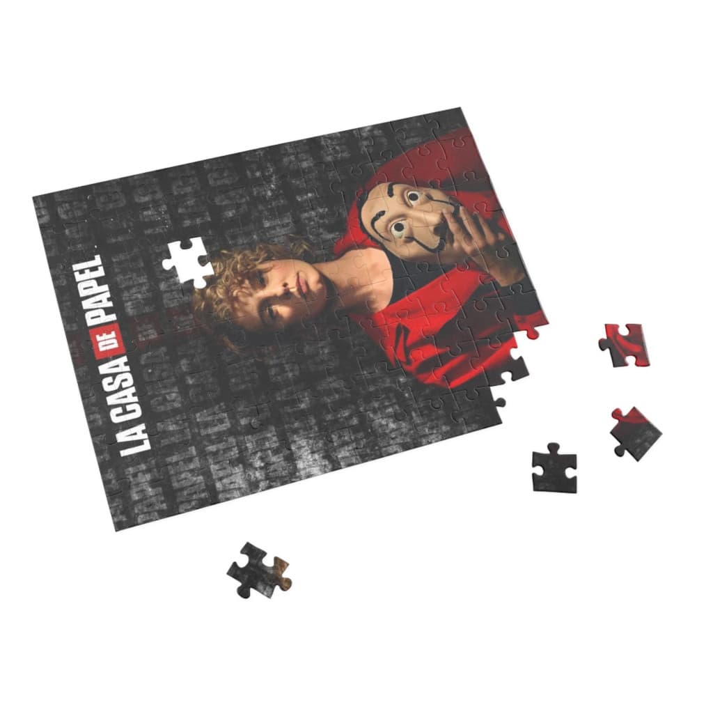 Puzzle 80 piese, 20 x 15 cm, personaje Casa de Papel, model 1 — varianta 2