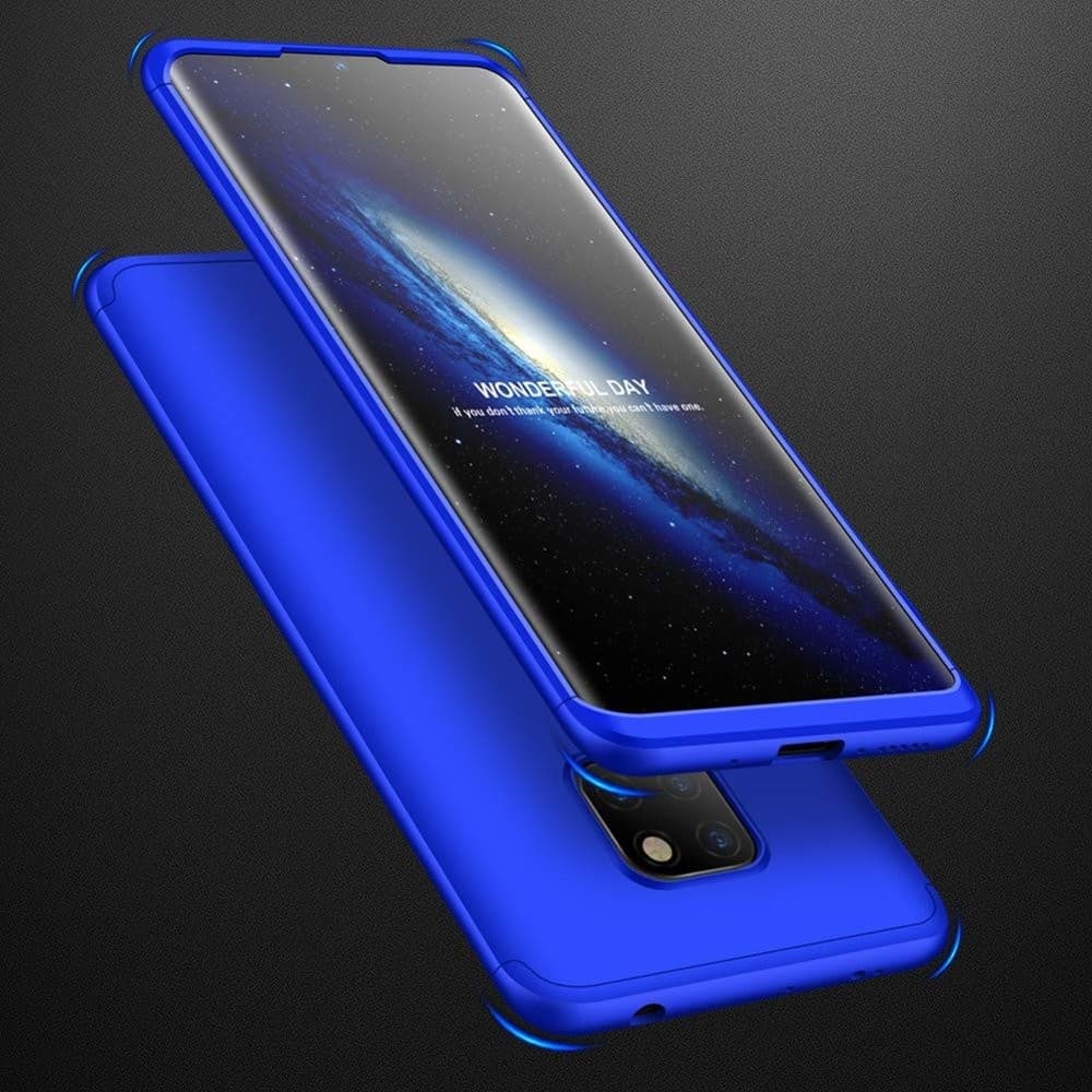 Husa Full cover GKK (fata + spate) pentru Huawei Mate 20, albastra — 2