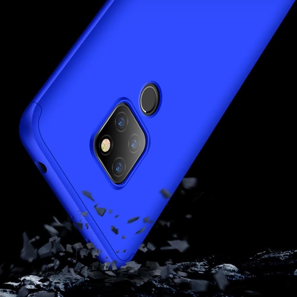 Husa Full cover GKK (fata + spate) pentru Huawei Mate 20, albastra — 3