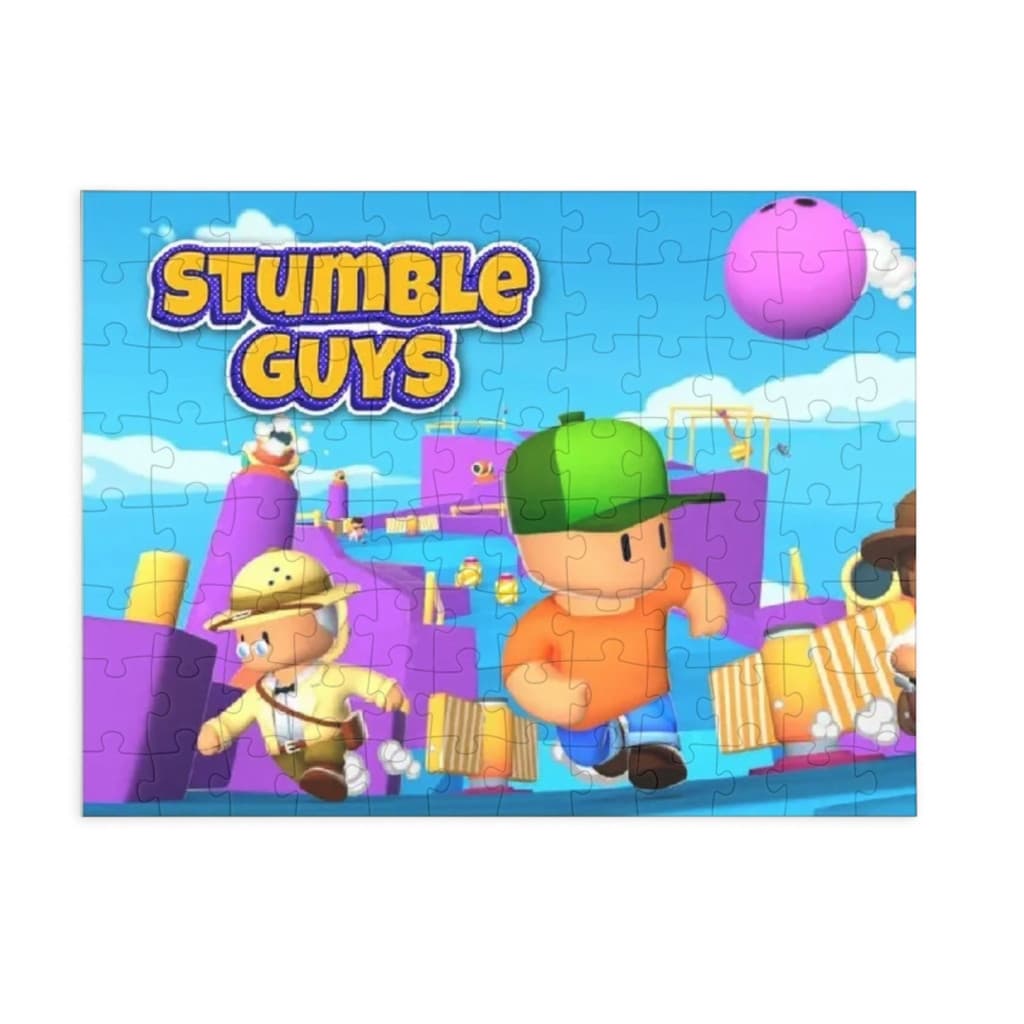 Puzzle 80 piese, 20 x 15 cm, personaje Stumble Guys, model 1 — principală