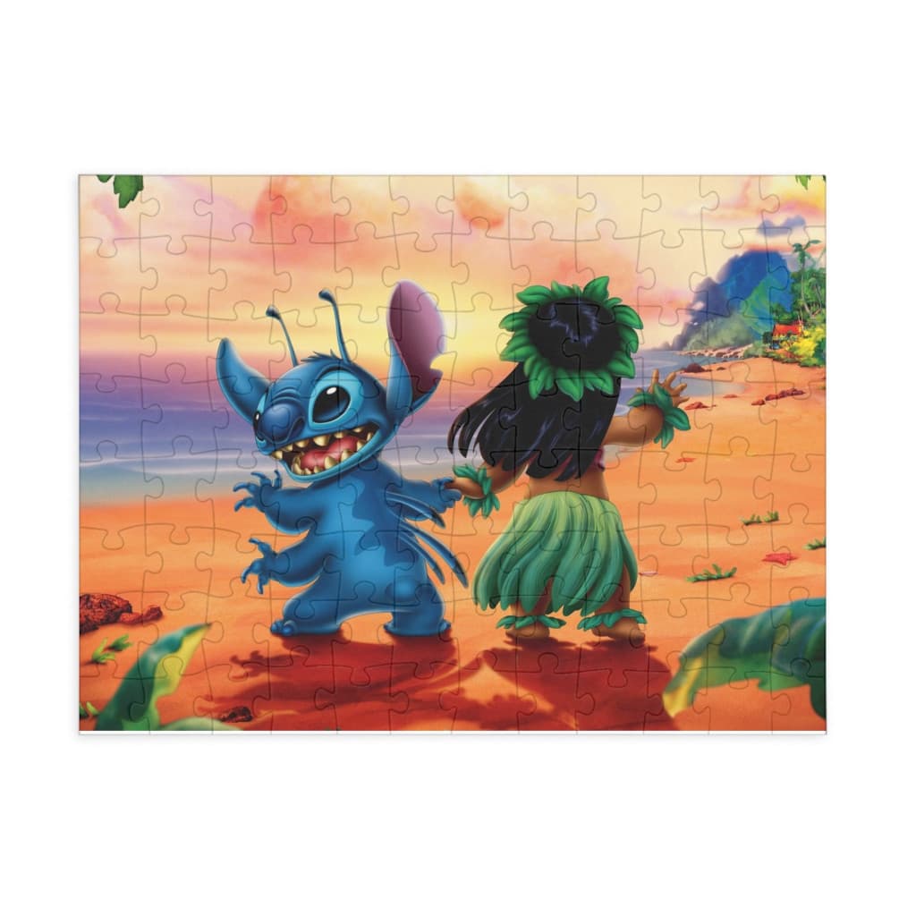 Puzzle 80 piese, 20 x 15 cm, personaje Lilo and Stitch, model 6 — principală