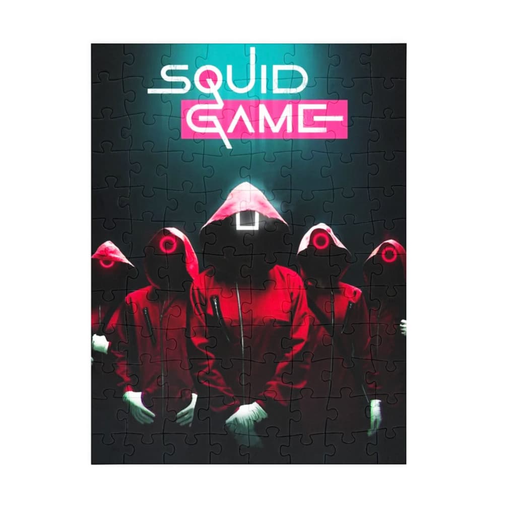 Puzzle 80 piese, 20 x 15 cm, personaje Squid Game, model 5 — principală