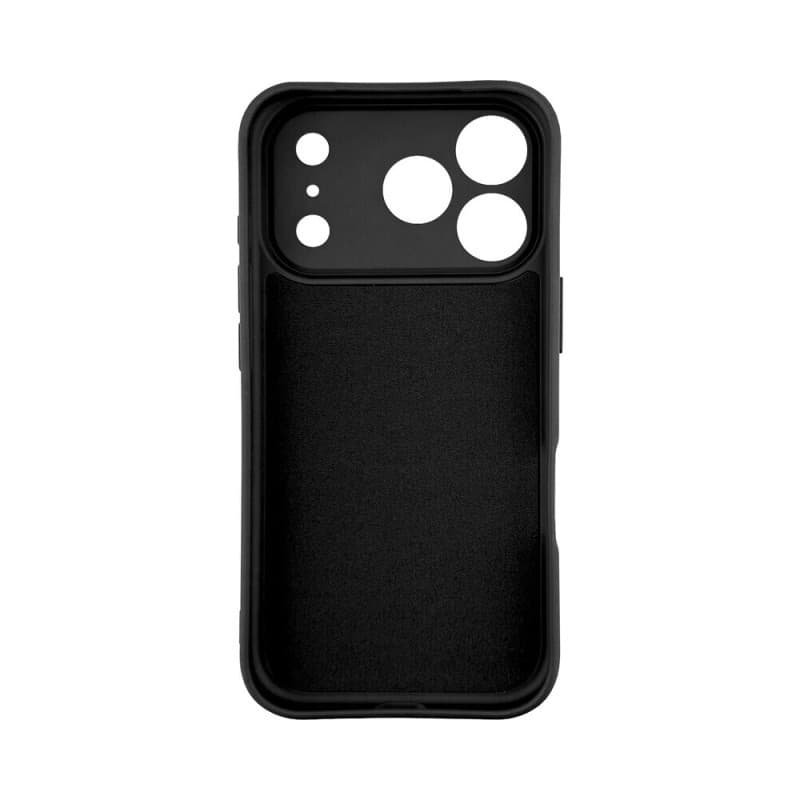 Husa Apple iPhone 17 Pro, Luxury Silicone, catifea in interior, protectie camere, neagra — varianta 3