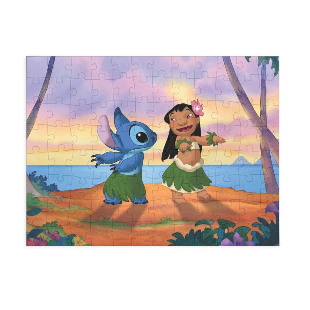 Puzzle 80 piese, 20 x 15 cm, personaje Lilo and Stitch, model 5 — principală