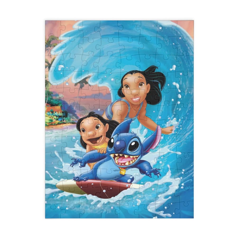 Puzzle 80 piese, 20 x 15 cm, personaje Lilo and Stitch, model 3 — principală