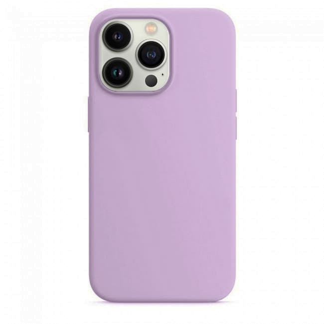 Husa Apple iPhone 13 Pro, Luxury Silicone, catifea in interior, mov lila — principală