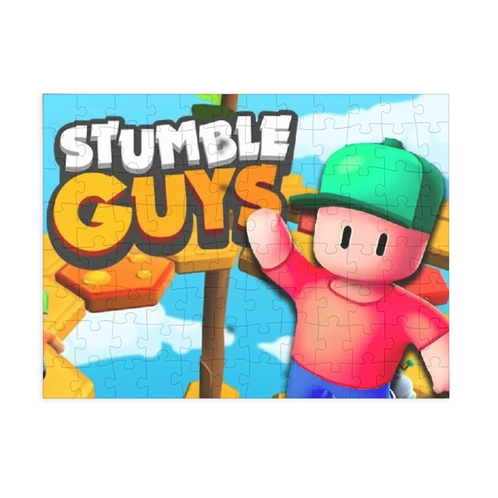 Puzzle 80 piese, 20 x 15 cm, personaje Stumble Guys, model 2 — principală