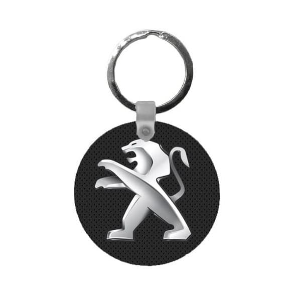 Breloc din MDF (lemn) cu logo auto, inel de sustinere metalic, model 3 — principală