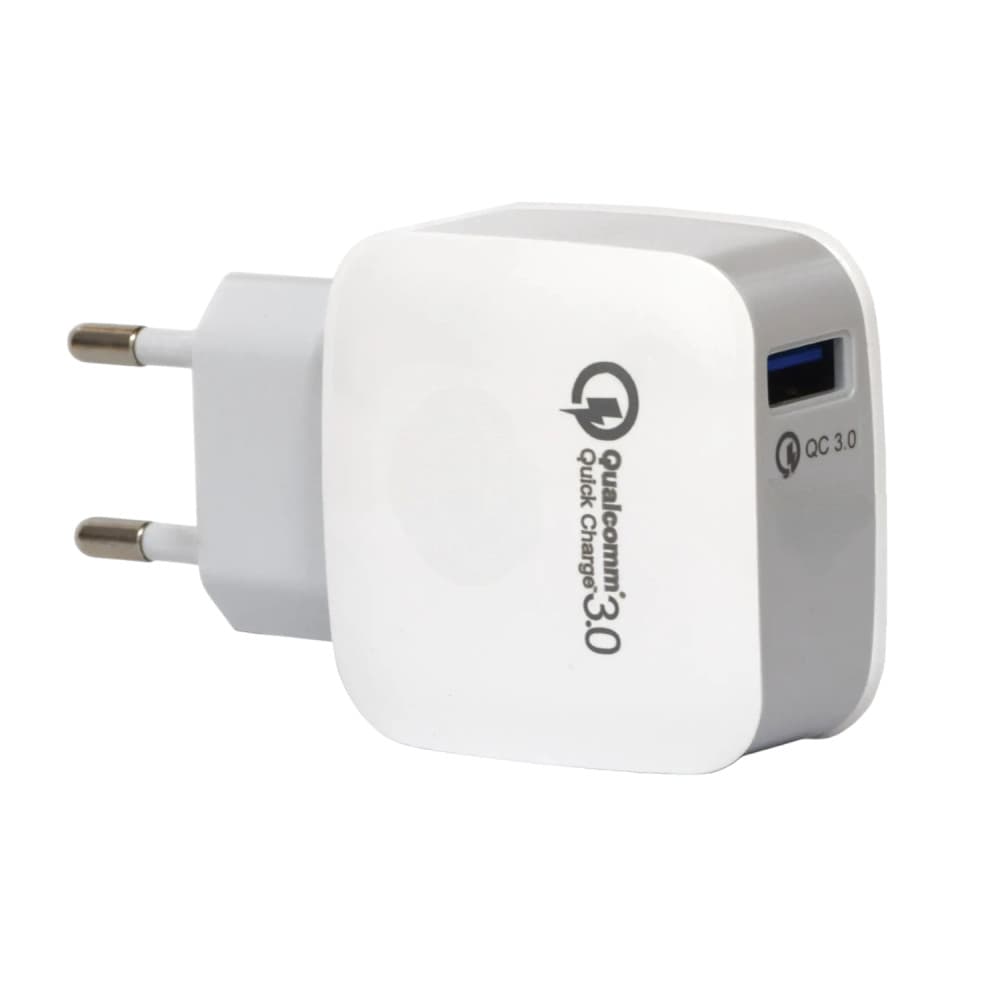 Incarcator telefon Alien, port USB, Qualcomm 3.0 Fast Charger, alb — principală
