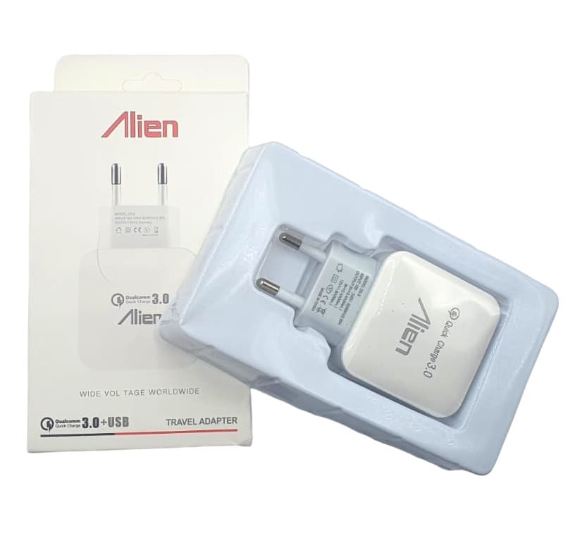 Incarcator telefon Alien, port USB, Qualcomm 3.0 Fast Charger, alb — varianta 2