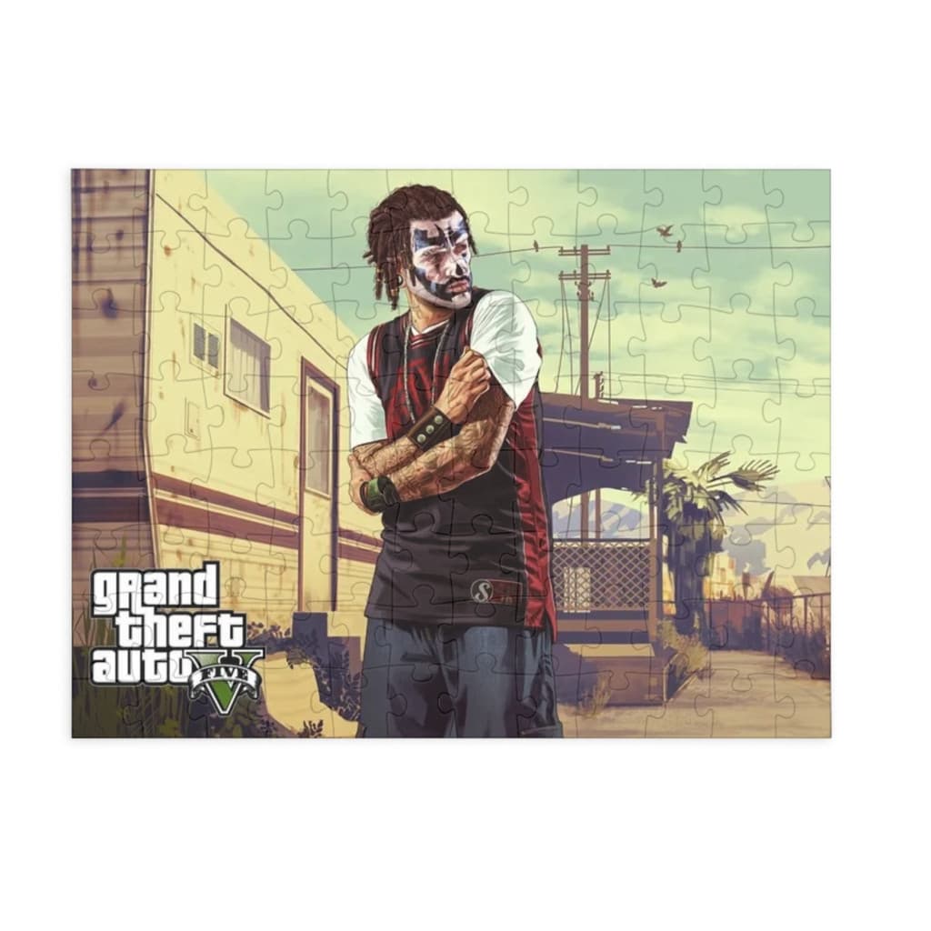 Puzzle 80 piese, 20 x 15 cm, personaje GTA, model 3 — principală