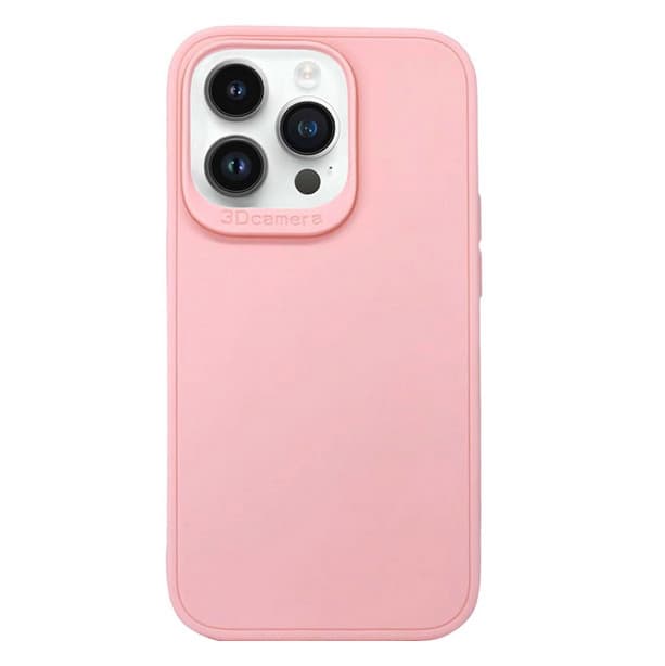Husa protectie Apple iPhone 16 Pro, Matt TPU My Choice, silicon moale, roz pal — principală