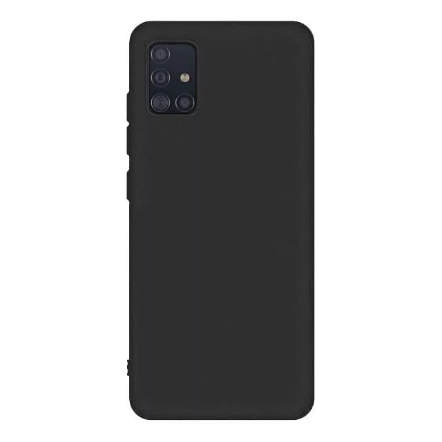 Set folie si husa Samsung Galaxy A04s, sticla transparenta si Matt TPU, negru — varianta 3