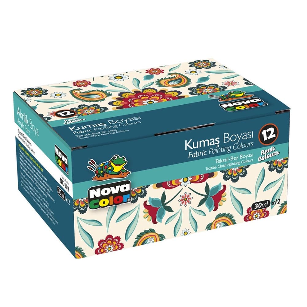 Set vopsea pentru textile Nova Color, 12 X 30 ml — principală
