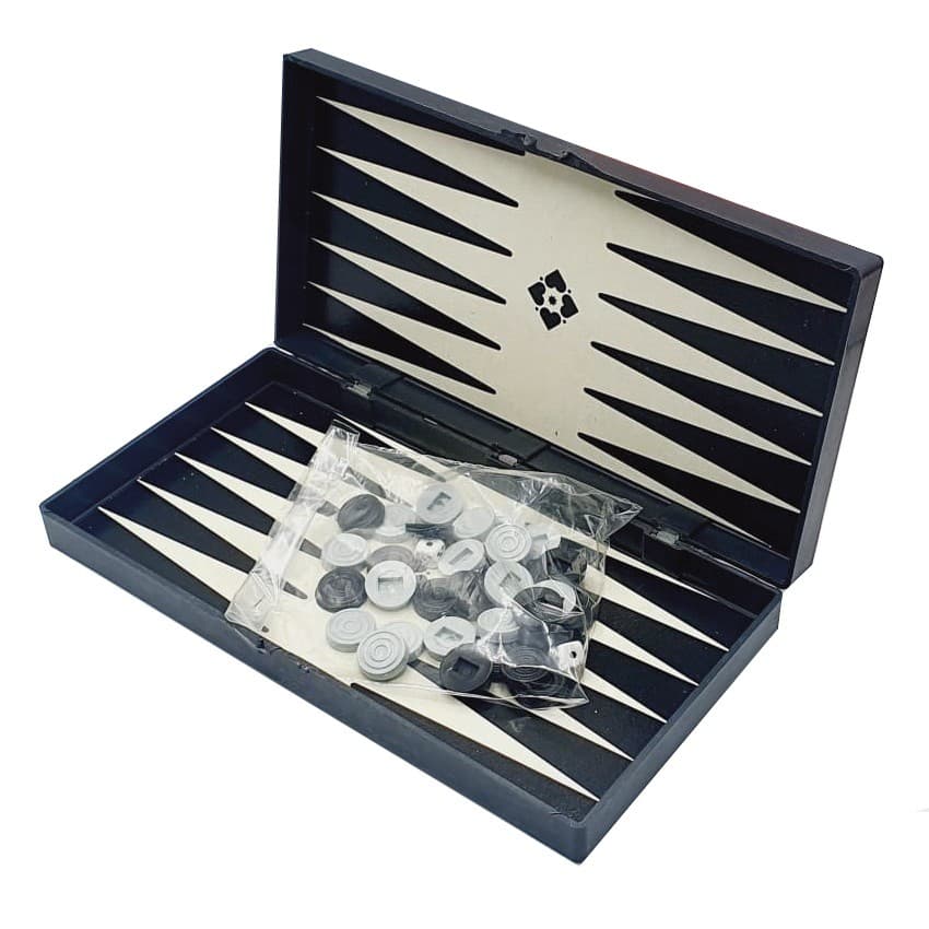Set joc table / backgammon, plastic, 28 x 28 cm — principală