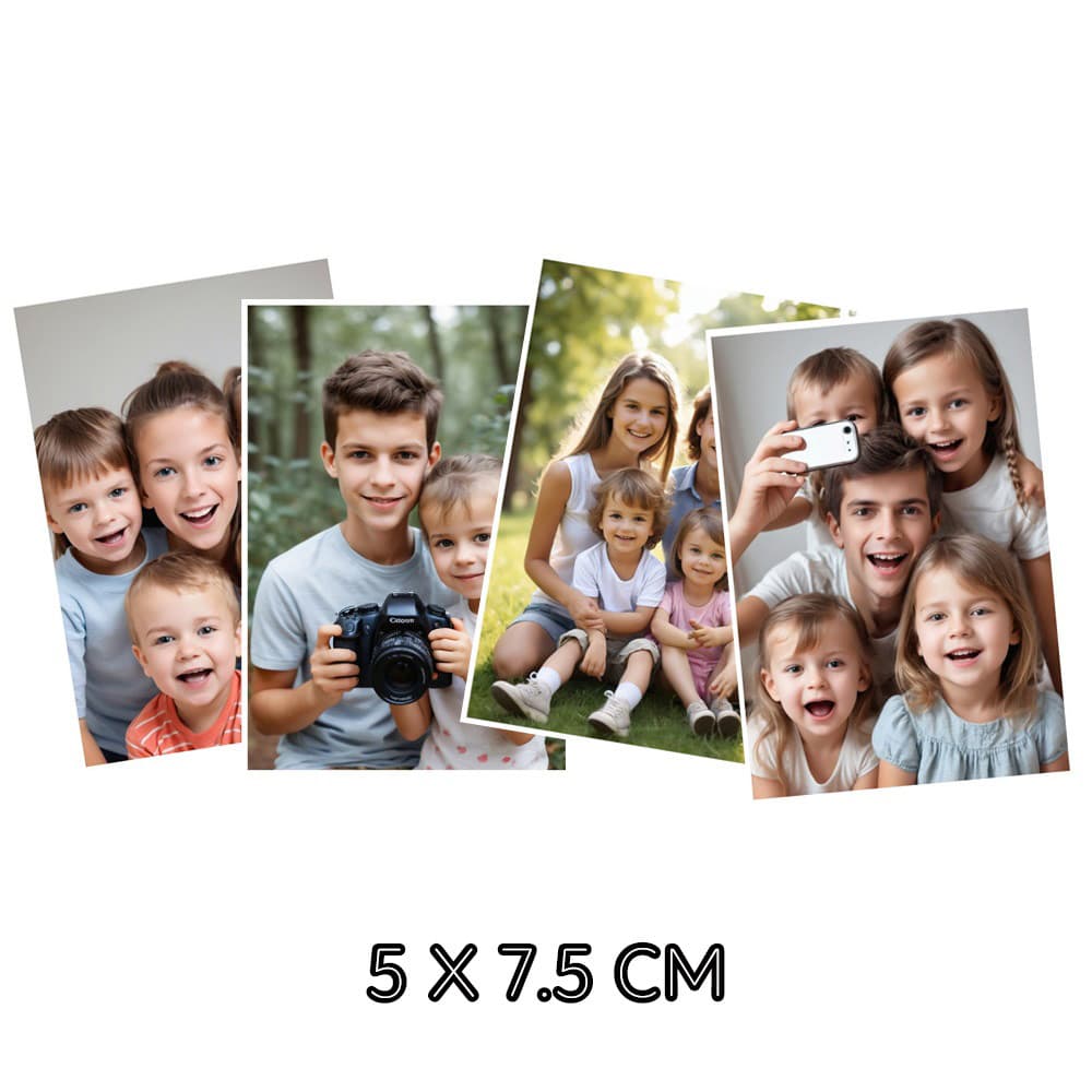 Set 4 fotografii magnetice personalizate, 5 x 7.5 cm — principală