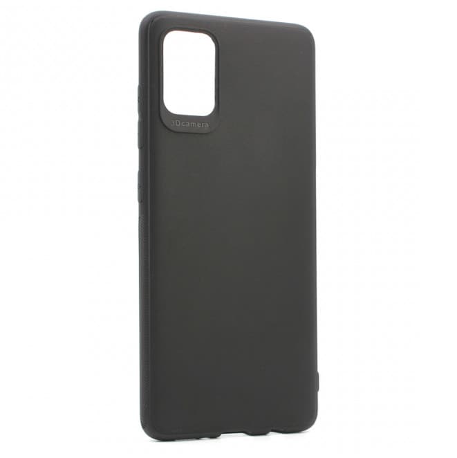 Husa Samsung Galaxy A51, Matt TPU My Choice, silicon moale, protectie camere, neagra