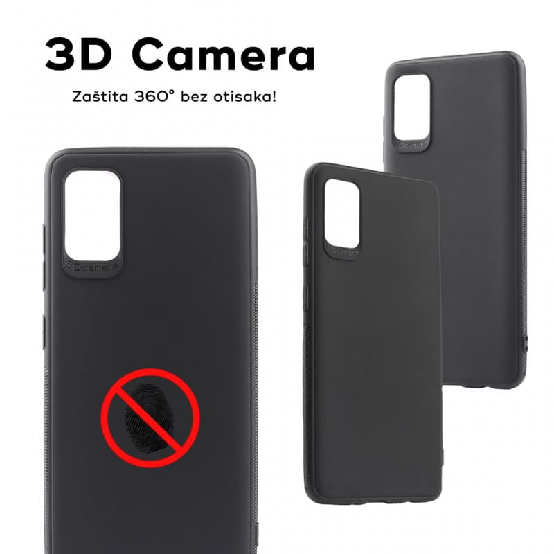 Husa Samsung Galaxy A51, Matt TPU My Choice, silicon moale, protectie camere, neagra — 2