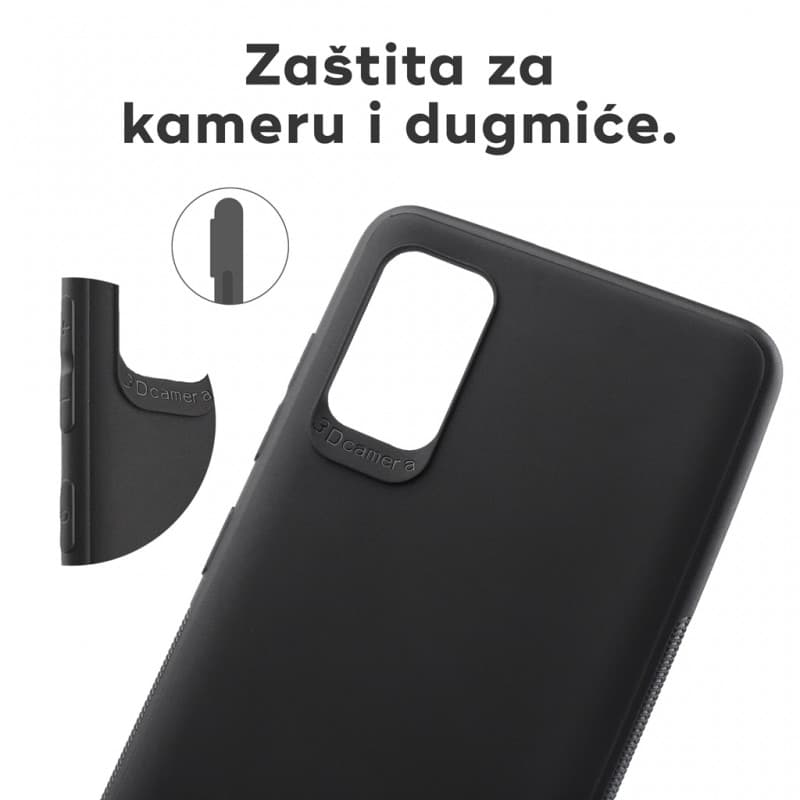Husa Samsung Galaxy A51, Matt TPU My Choice, silicon moale, protectie camere, neagra — 3