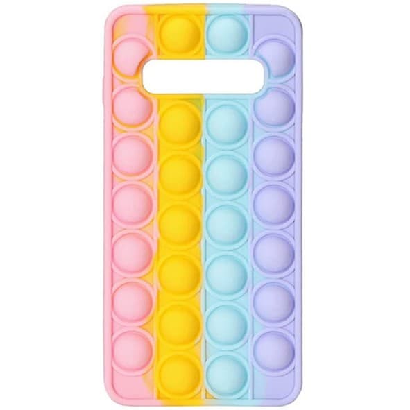 Husa antistres Pop It! pentru Samsung Galaxy S10, multicolora — principală