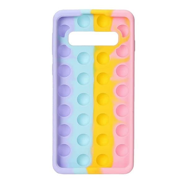 Husa antistres Pop It! pentru Samsung Galaxy S10, multicolora — varianta 2