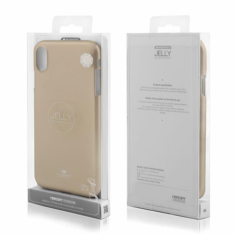 Husa de protectie Mercury Goospery pentru Huawei P20, jelly case, aurie — varianta 3