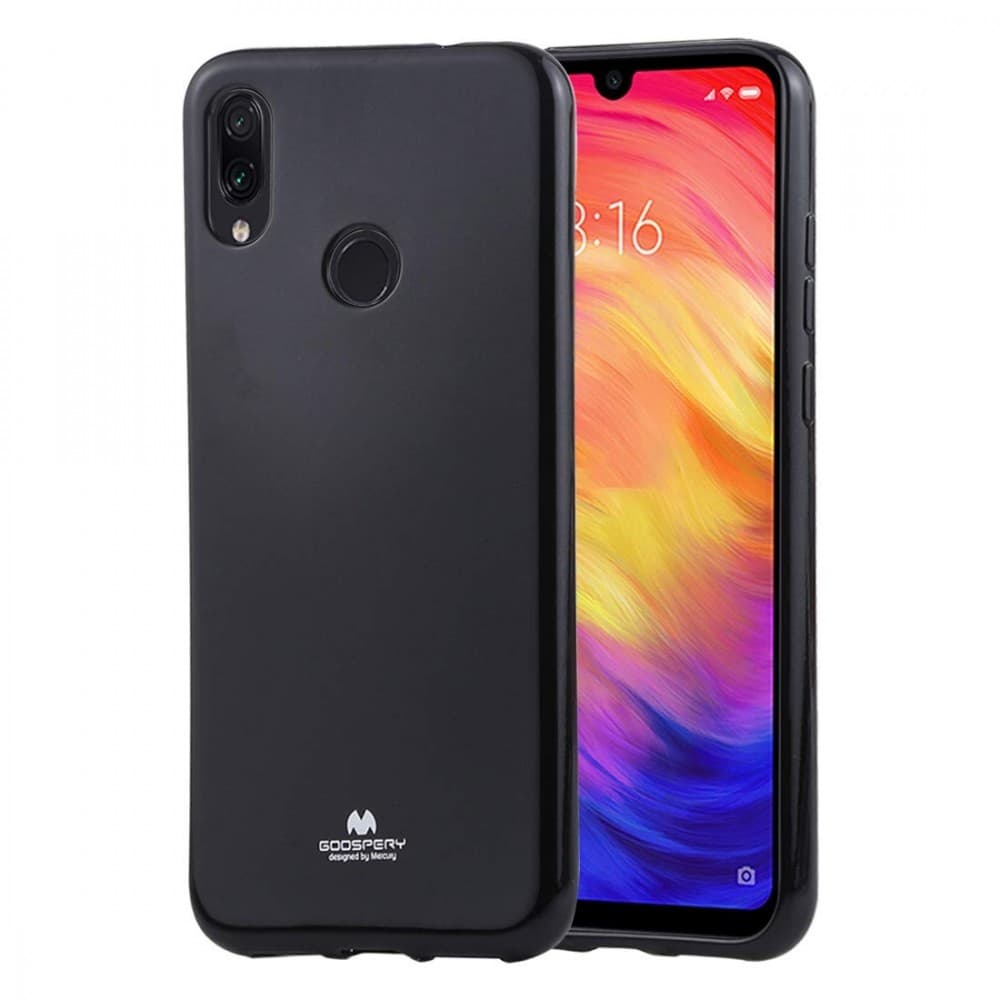 Husa de protectie Mercury Jelly Case pentru Xiaomi Mi Note 10/Mi Note 10 Pro, neagra — principală