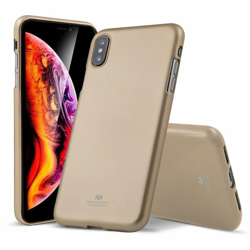 Husa de protectie Mercury Goospery pentru Samsung Galaxy A41, jelly case, aurie — 2