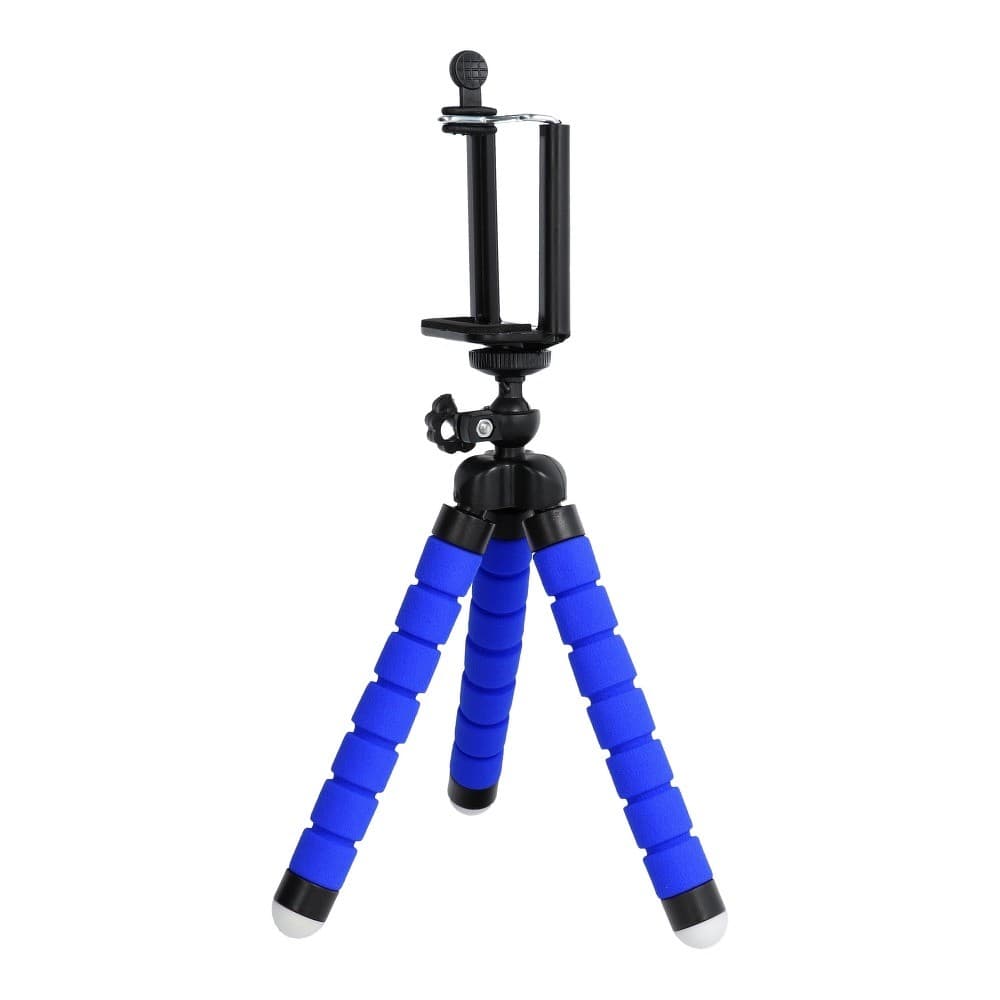 Mini trepied universal pentru telefoane si camere foto, albastru — varianta 2