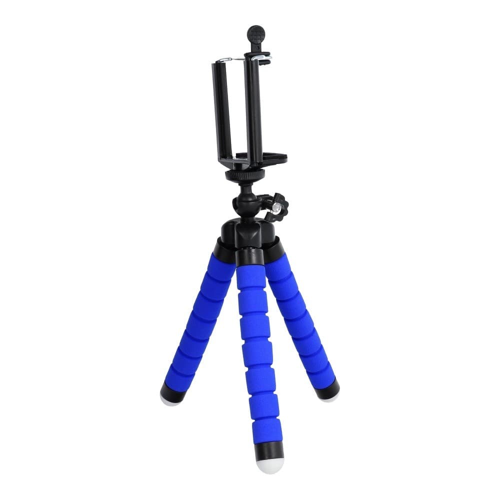 Mini trepied universal pentru telefoane si camere foto, albastru — varianta 4