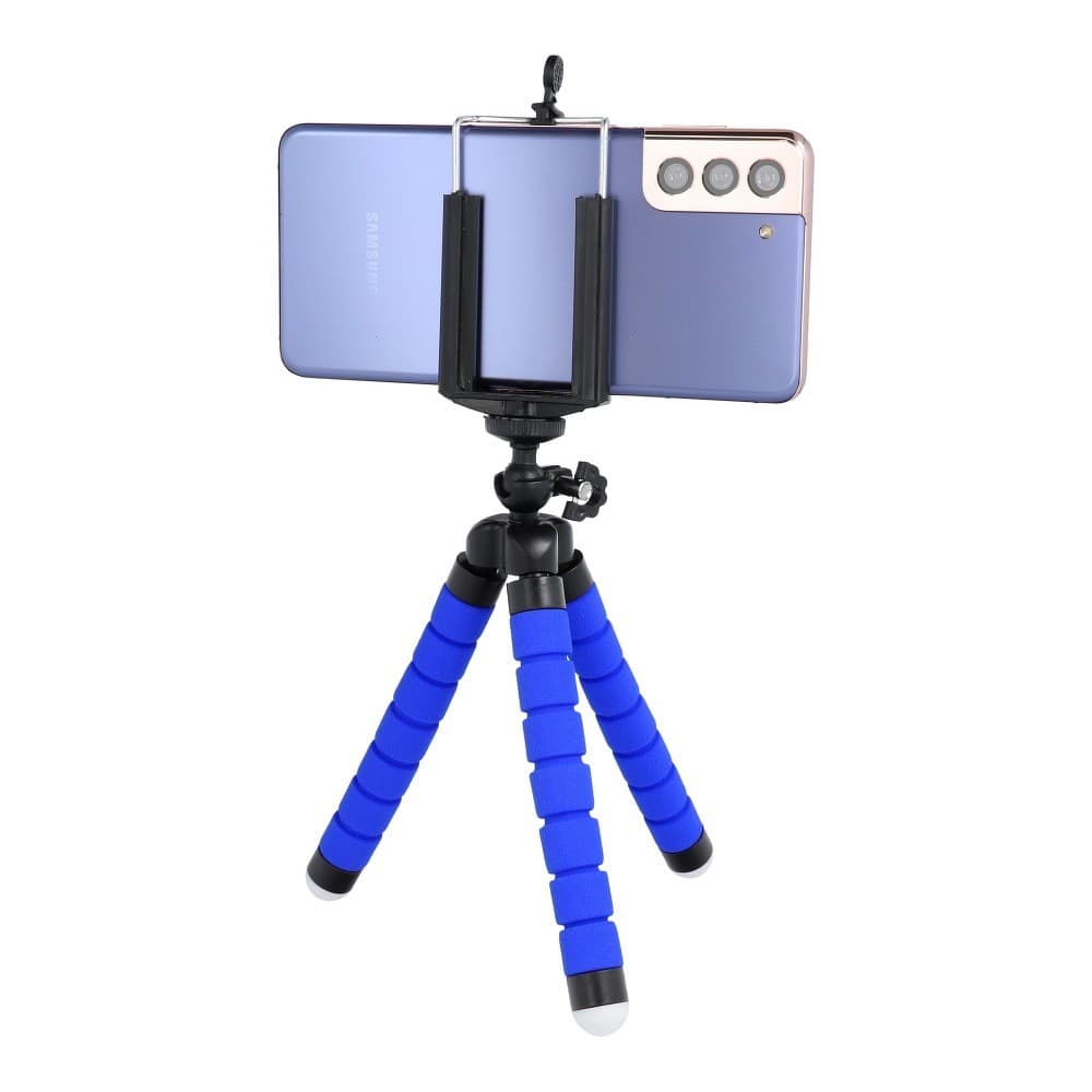 Mini trepied universal pentru telefoane si camere foto, albastru — varianta 5
