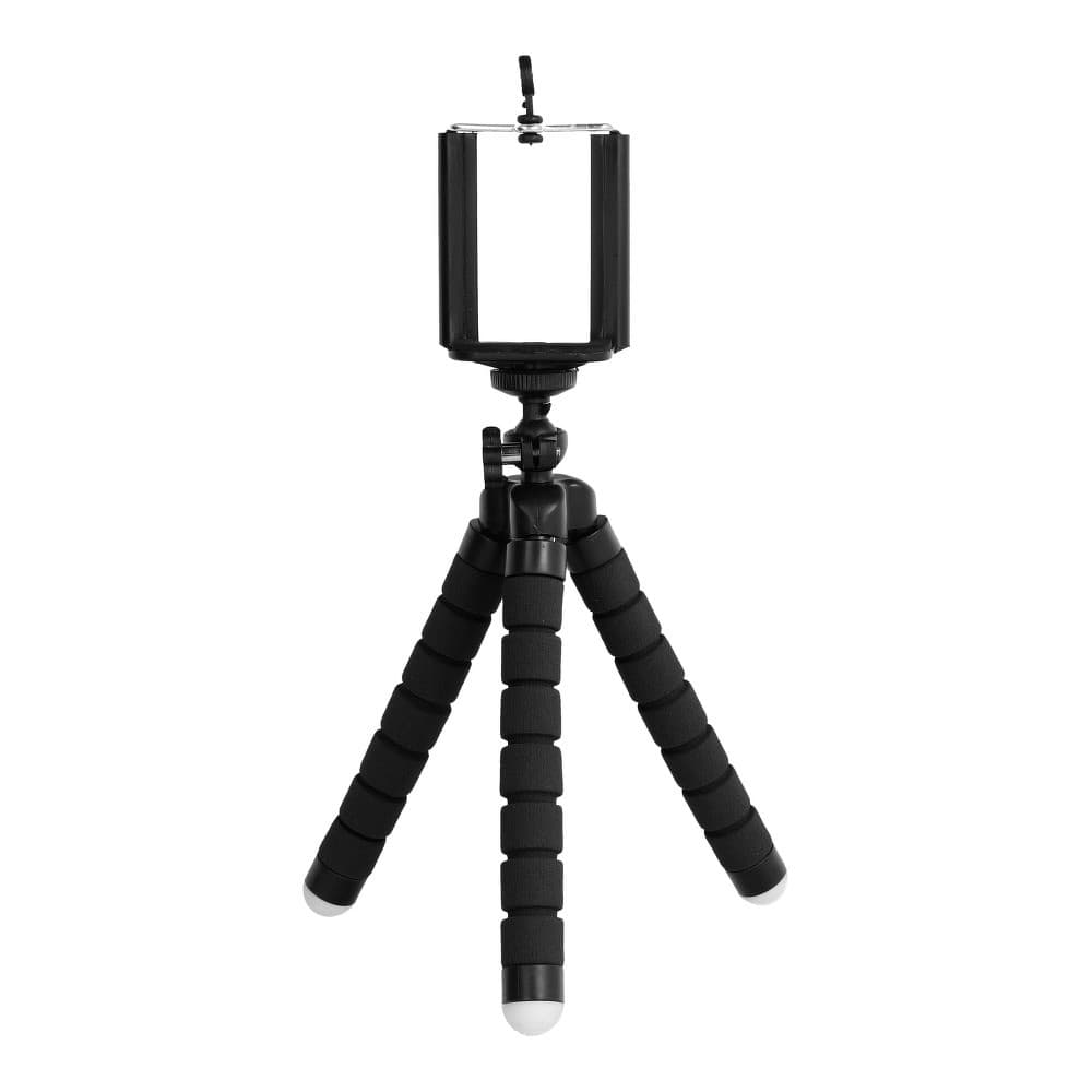 Mini trepied universal pentru telefoane si camere foto, negru — principală