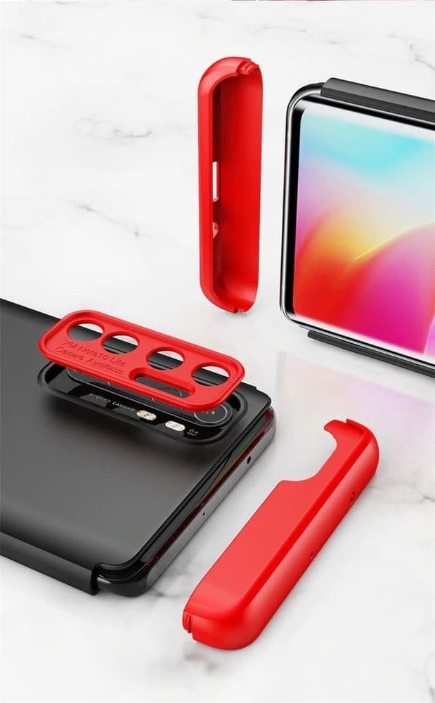 Husa Full Cover GKK (fata + spate) pentru Xiaomi Mi 10 Lite, neagra — varianta 6