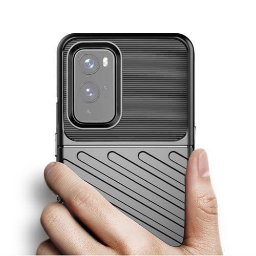 Husa pentru OnePlus 9, Thunder Case Flexible Tough Rugged, Negru — varianta 2