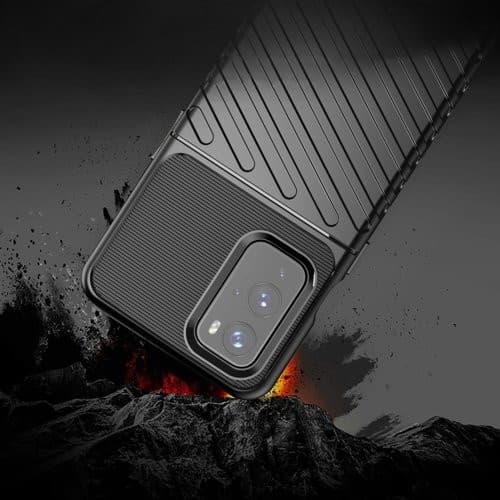 Husa pentru OnePlus 9, Thunder Case Flexible Tough Rugged, Negru — varianta 4