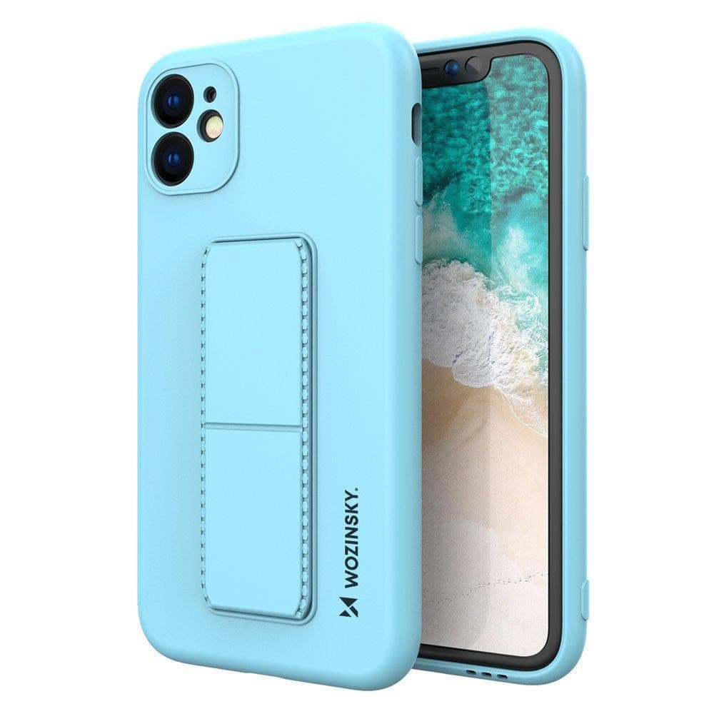 Husa protectie Wozinsky Kickstand pentru Apple iPhone 12 Pro, albastru deschis — principală