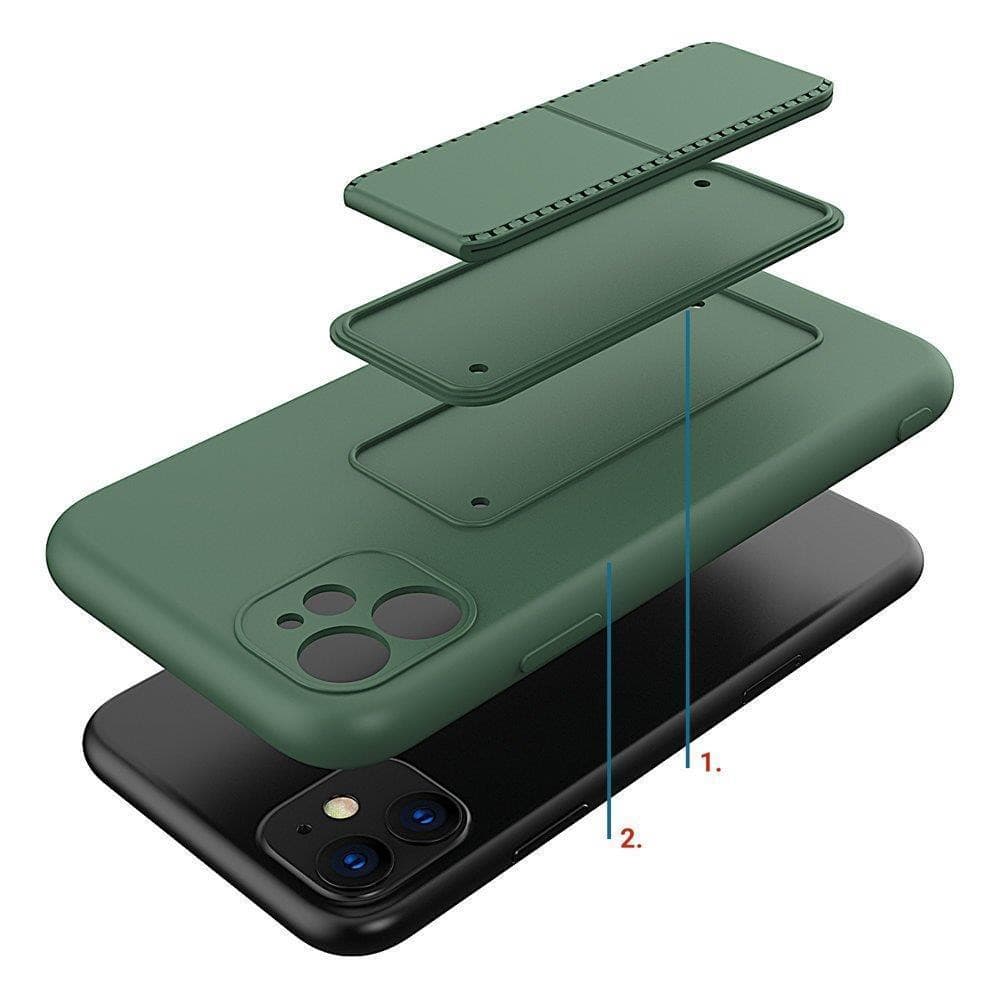 Husa protectie Wozinsky Kickstand pentru Apple iPhone 12 Pro, galbena — varianta 7