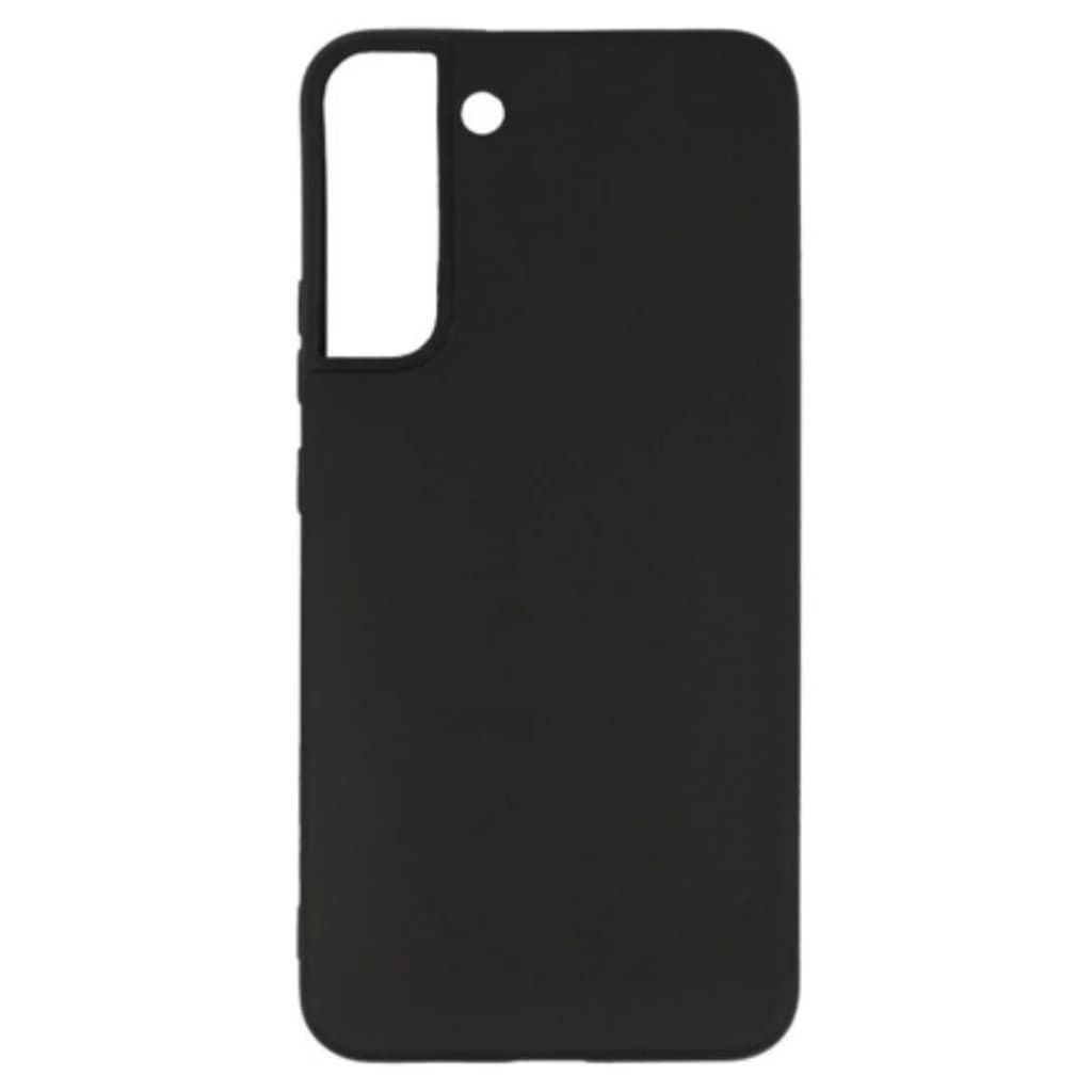 Husa Samsung Galaxy S22, Luxury Silicone, catifea in interior, neagra — principală