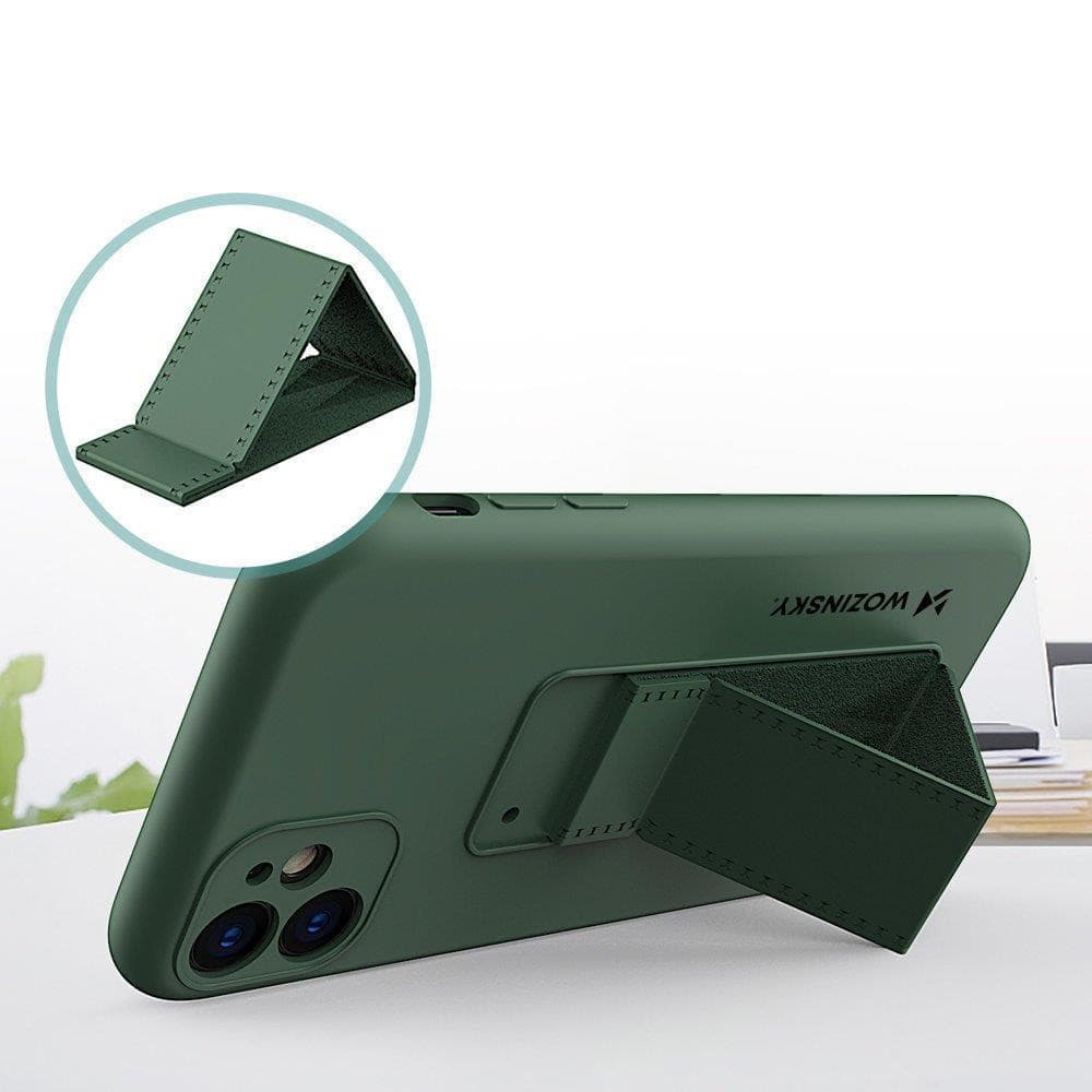 Husa protectie Wozinsky Kickstand pentru Samsung Galaxy A22 4G, galbena — 8