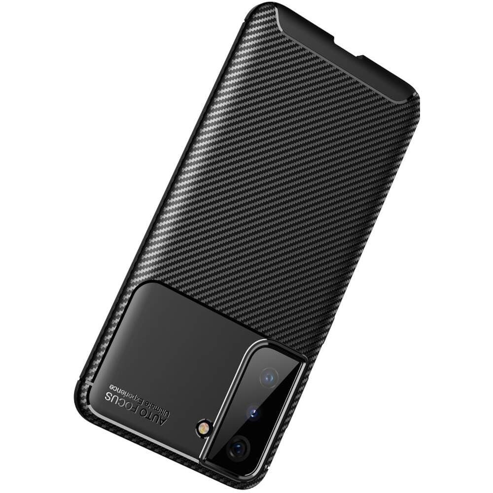 Husa Carbon Fiber pentru Samsung Galaxy S24, aspect carbon, neagra — varianta 3