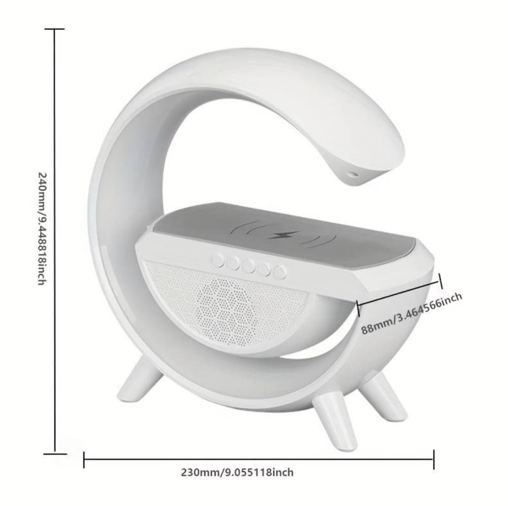 Boxa Bluetooth BT-2301 (LED RGB, AUX, USB, FM, microSD), incarcare wireless — varianta 2